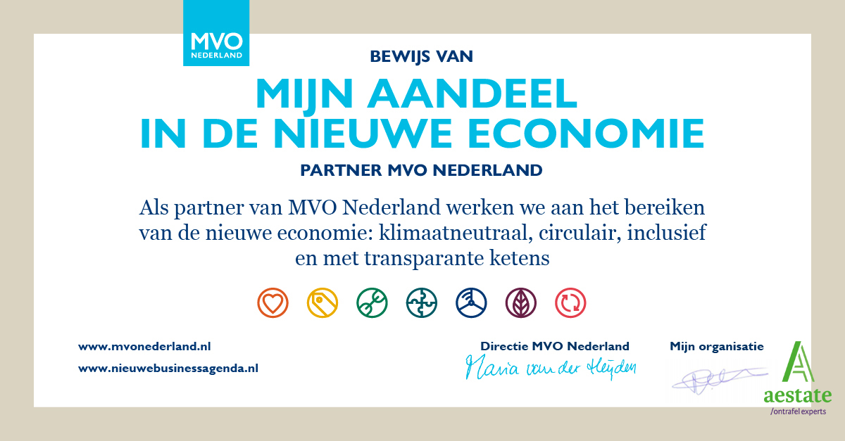 Aestate partner van MVO Nederland